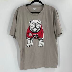Stewart Simmons Georgia Bulldogs Graphic Football Tee Women’s Size Large